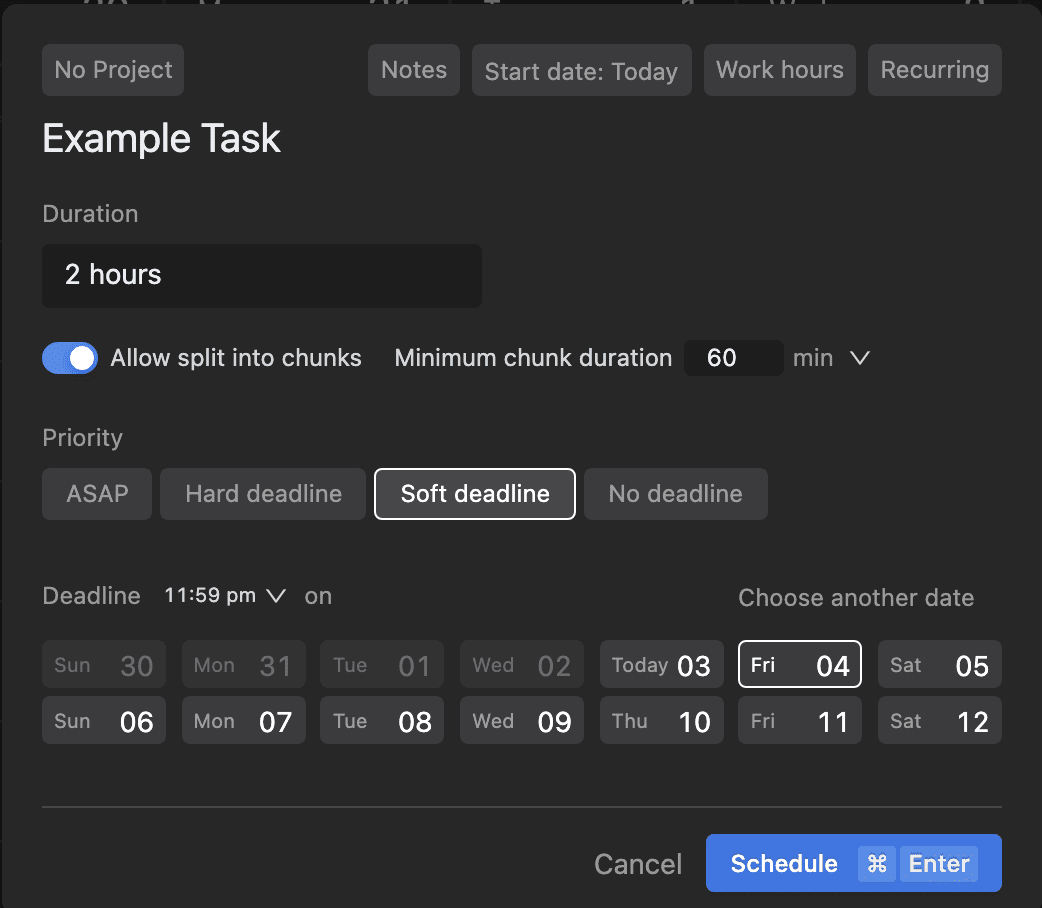 Motion Task Manager Options 1